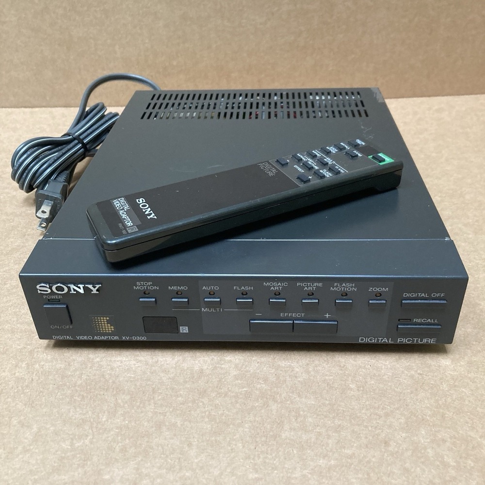 SONY XV-D300 Digital Video Adapter Video Effects Processor Remote Vintage Tested